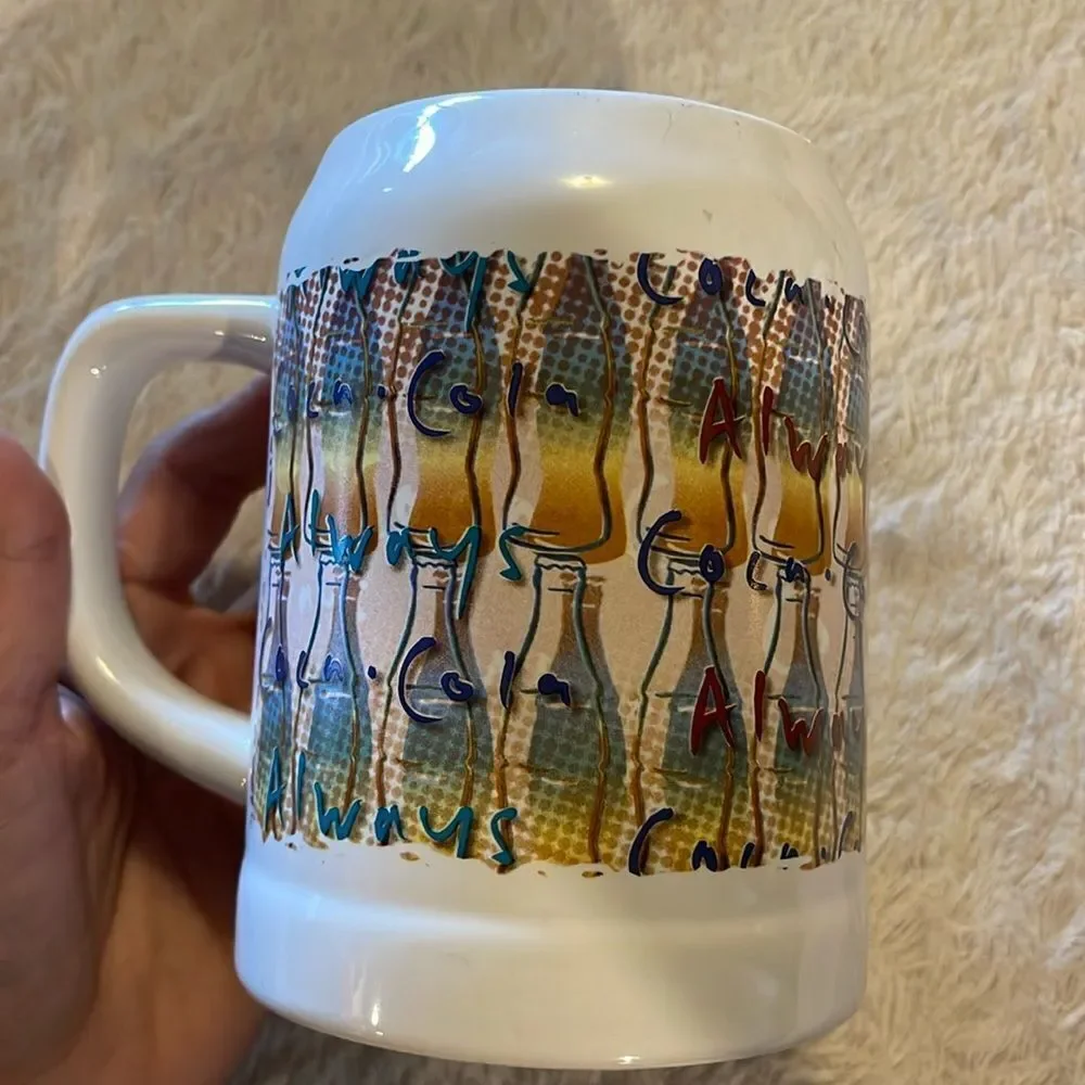 Vintage 1995 giant Coca-Cola mug